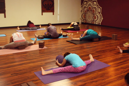 Wide Legged Straddle, Yoga Class